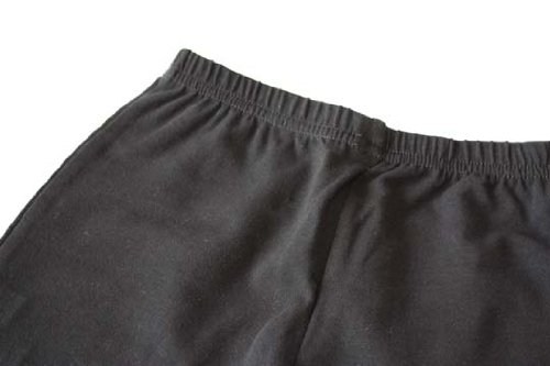 裾レースレギンス　ブラック　110cm