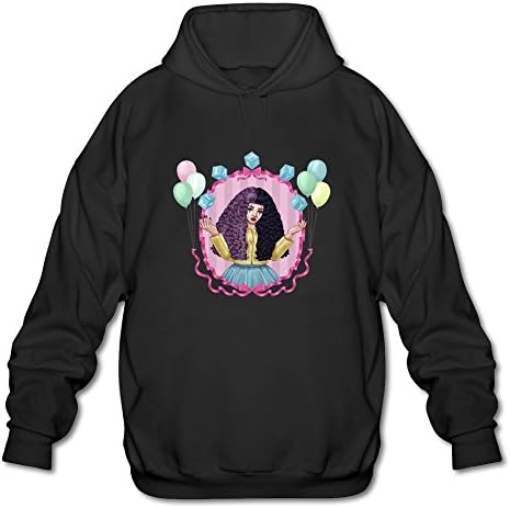 Rose Memery Men's Lightweight Long Sleeve Cry Baby Melanie Martinez Sweatshirt Hoodie Black XXL
