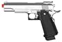 METAL Spring Powered Full Scale High Power 1:1 Silver Metal Airsoft Pistol 320-Fps Airsoft Gun Shoots EXTREMELY HARD AND ACCURATE
