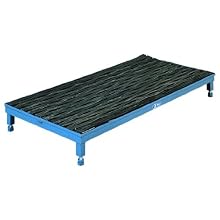 SPG WSE1N23-9 Gillis/Jarke 9"-14" Adjustable 1-Step Platform with Recessed Ergonomic Matting, 36" Length, 24" Width