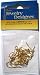 Gold Plated Brass Fish Hook Earring Hooks with Ball and Loop (12)
