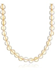 10mm Round Citrine Bead Necklace