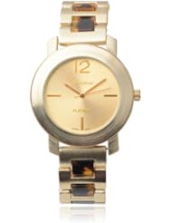 Brinley Co. Womens Stainless Steel Link Watch