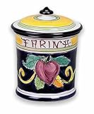 Handmade Lunetta Flour Canister From Italy