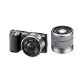 Sony NEX5NDB Compact System Camera Double Lens Kit (16.1 MP, SEL 1855mm and SEL 16F28mm Lens)