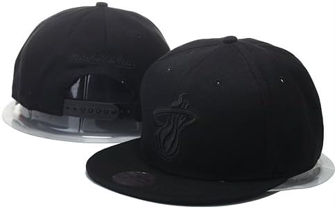 Fashion Miami Heat Black Basic Men's Snapback Cap Hat