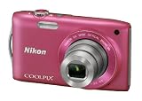 Nikon Coolpix S3300 Digital Camera - Pink (16MP, 6x Optical Zoom) 2.7 inch LCD