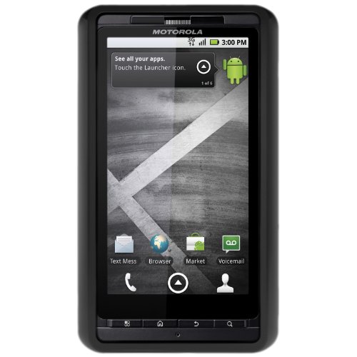 PowerSkin Protective Case with Built-in Battery for Motorola DROID X and DROID X2 - Black