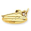 14k Gold Surfer Charm