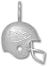 Kansas City Chiefs Solid Sterling Silver Helmet Pendant