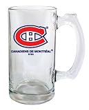Montreal Canadiens Beer Mug: 13oz Glass Sports Tankard