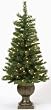 4' Pre-Lit Aspen Potted Christmas Topiary Tree with Clear Lights