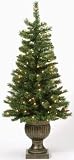 4′ Pre-Lit Aspen Potted Christmas Topiary Tree with Clear Lights
