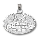 St. Louis Cardinals 2006 World Series Champions 5/8' Silver Plated Pendant