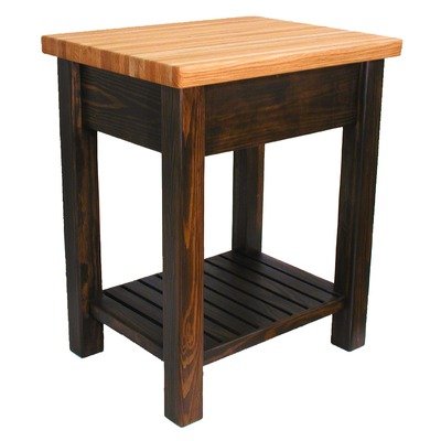 Moro Prep Table with Butcher Block Top