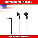 Sony Mdr-E10Lp/Blk Headphones - Fashion Earbuds (Black)