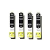 *TITOPATEN* 4x Epson Stylus Office BX 635 FWD Plus kompatible XL Druckerpatrone ersetzt Typ T1291 - 1294n - Schwarz - Patrone MIT CHIP !!!