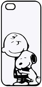 Protective Black Case Charlie And Snoopy Designer For iPhone SE/iPhone 5/iPhone 5S