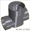 Adapta-A-Valve - 4" Black ABS; Normally Closed