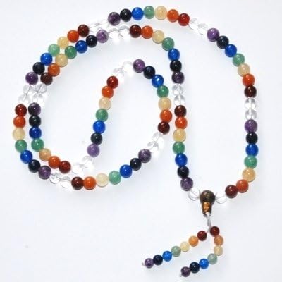 Chakra Gemstone Mala Mantra Beads 108 Beads 8mm