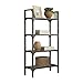 Acme Furniture Acme 92327 Gorden Bookshelf, Weathered Oak & Antique Silver