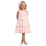 IMAGE OF Sweet Kids Pink Layered Easter Little Girl Dress 5