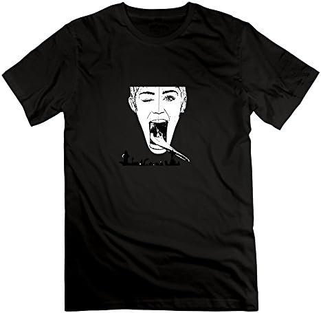 Crew Neck Miley Ray Cyrus Smiler Funny Diva T-Shirts For Mens XS Black