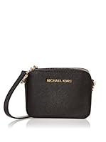 Michael Kors Bandolera Jet Set Travel Saffiano Crossbody (Negro)