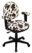 Contemporary Swivel Chair with Flex Back and Adjustable Padded Arms By Office Star