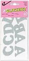 Iron-On Glitzerz Letters 1-1/4"-Silver