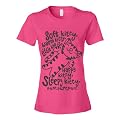 Soft Kitty Warm Kitty Ladies Neon Pink Fitted T-Shirt
