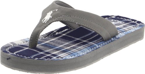 Polo by Ralph Lauren Terrence Thong Sandal (Toddler/Little Kid/Big Kid),Grey Sport/ Navy Plaid,11 M US Little Kid Polo by Ralph Lauren Terrence Thong Sandal (Toddler/Little Kid/Big Kid),Grey Sport/ Navy Plaid,11 M US Little Kid