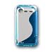TPU Silikonhülle Transparant/Blau für HTC Incredible S