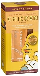 Savory Choice Reduced Sodium Chicken Flavor Broth Concentrate, 4-Count Liquid Sticks (Pack of 6)