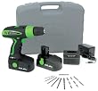 Kawasaki 840110 Black 19.2-Volt Drill Kit