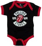 Toddler and Infant THE ROLLING STONES US TOUR 1978 One Piece Baby Suit in Black