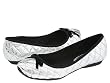 REPORT Vaughn Quilted Ballet Slipper Shoes in Silver