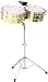 Latin Percussion M257B Matador 14" & 15" Brass Timbales with Cowbell