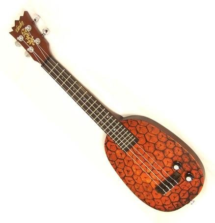 MP3 Eleuke Solid Body Electric Concert Ukulele - Pineapple