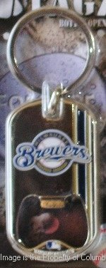 Milwaukee Brewers 2010 Dog Tag Bottle Opener Keychain