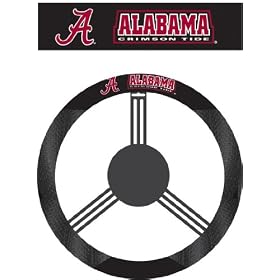 NCAA Alabama Crimson Tide Poly-Suede Steering Wheel Cover