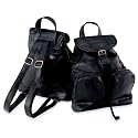 Maxam Patched Leather Backpack Purse