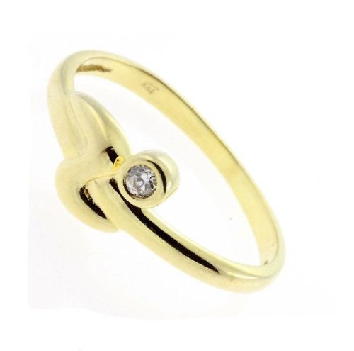 Damen Ring echt Gold 333 Zirkonia