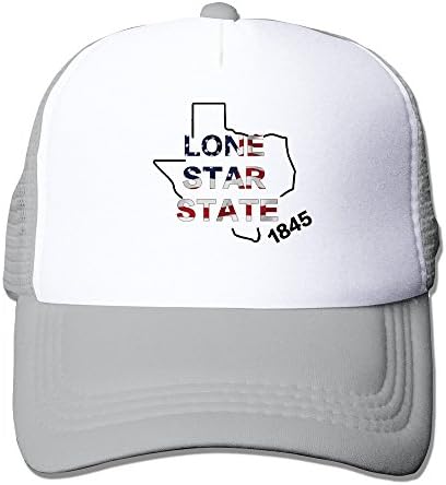 Cool Texas Lone Star State Adult Baseball Trucker Hat Cap One Size Ash