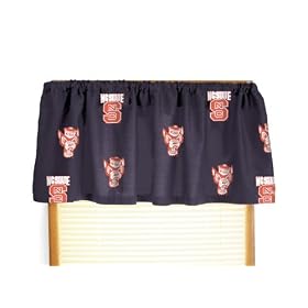NC State Printed Curtain Valance - 84 x 15 - North Carolina State Wolfpack