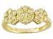 14KT 1.00CTW NATURAL SUNSHINE DIAMOND(R) CLUSTER RING