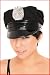 Policeman /Cop Black Satin Hat With Badge