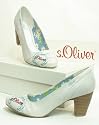 s.Oliver Damen Pumps offwhite t&uuml;rkis