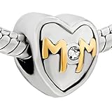 Pugster Mom Rhinestone Bead Fits Pandora Charms And Beads