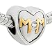 Pugster Mom Rhinestone Bead Fits Pandora Charms And Beads